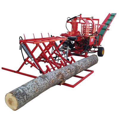 Firewood Splitting Hydraulic Chainsaw 38T Firewood Processor With Darling. GX630 engine with log lift, outfeed conveyor, dividing chocks EPA approved USA