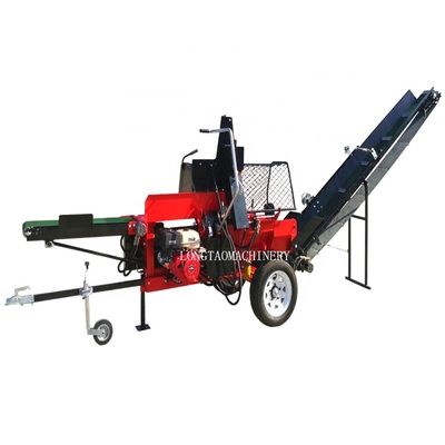 Farms TUV CE approved antomatic wood processor 15ton firewood splitter machine with hydraulic conveyor