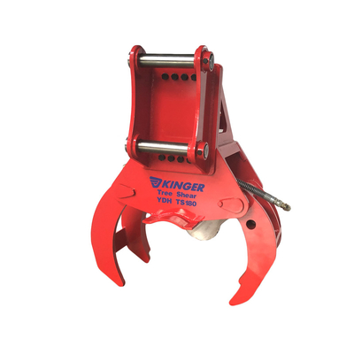 Cultivates KINGER Hot Sale Excavator Mounted Wood Cutter Shaft Shear Firewood Processor Cutting Machine